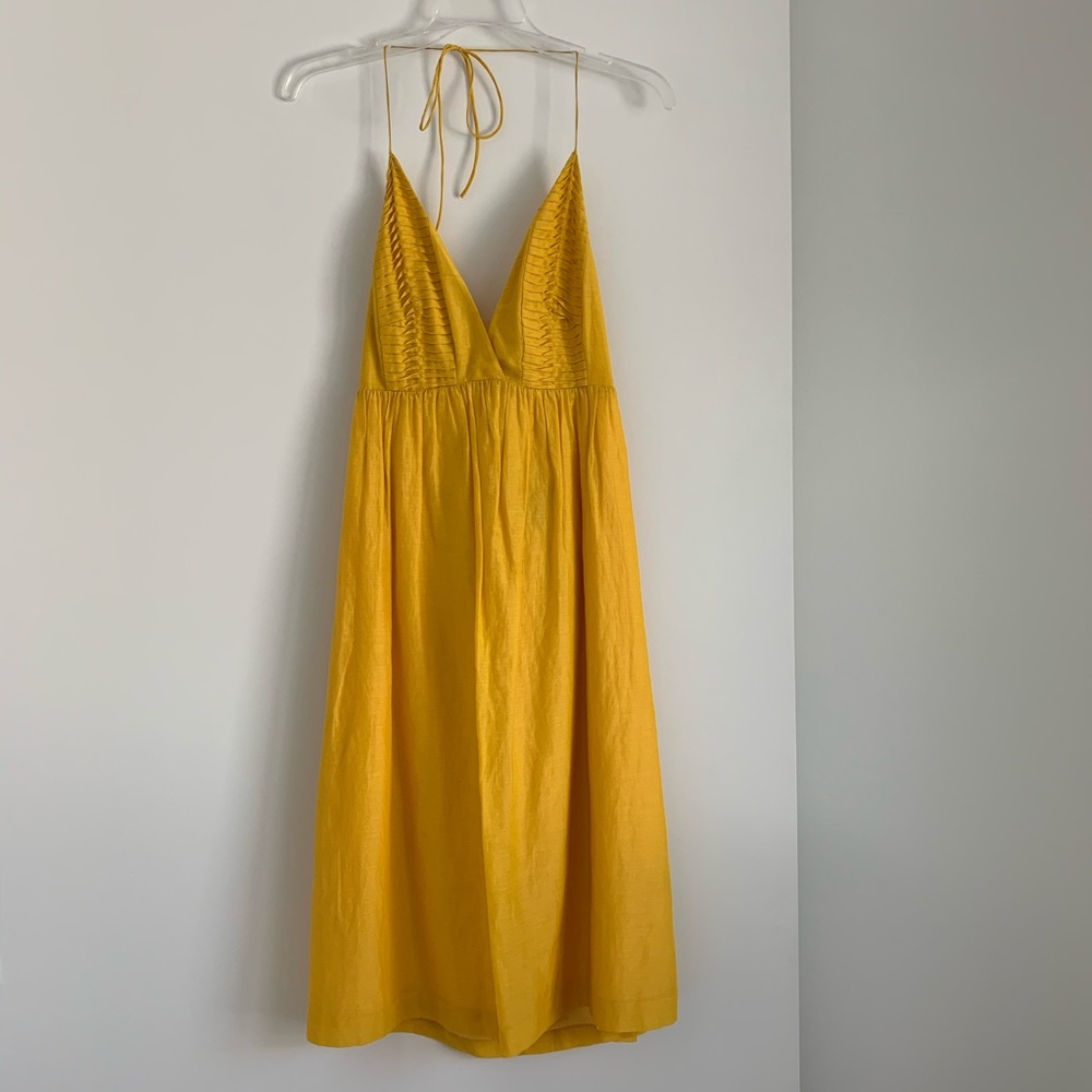 Ali Ro Saffron Yellow Dress